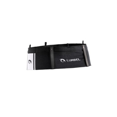 Cinturon running Lurbel Loop Two Negro/ Blanco parte trasera