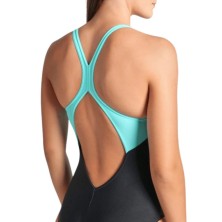 Bañador de natación Arena Kikko V Swimsuit Back Graphic tirantes anchos espalda ergonómica
