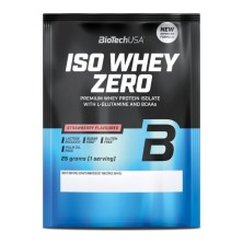 Biotech USA Iso Whey Zero Lactose Reduced proteína en polvo monodosis Fresa