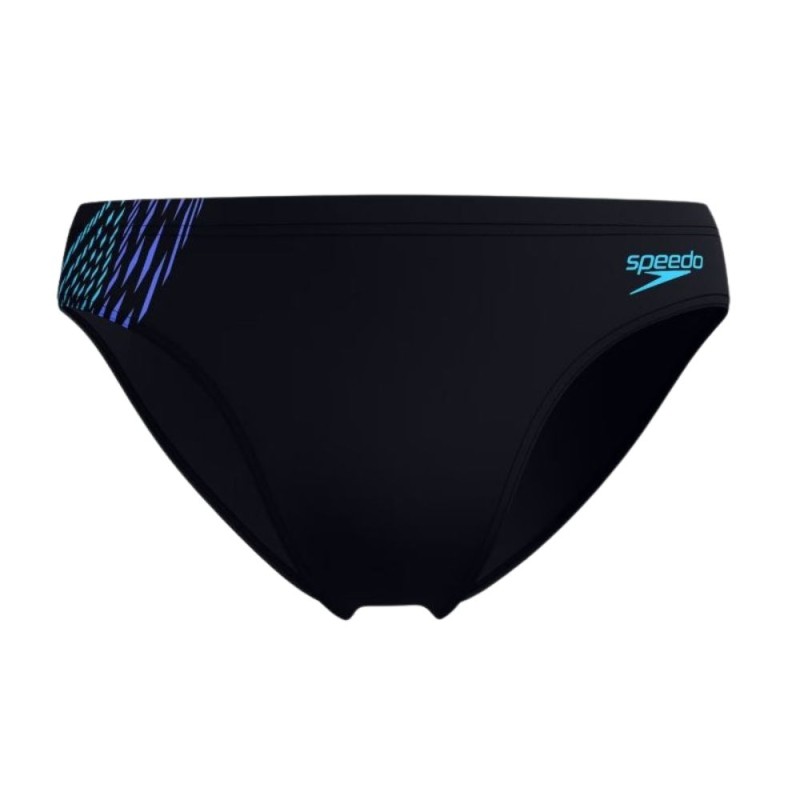 Bañador slip Speedo Tech Panel 7cm Brief hombre Black/Blue