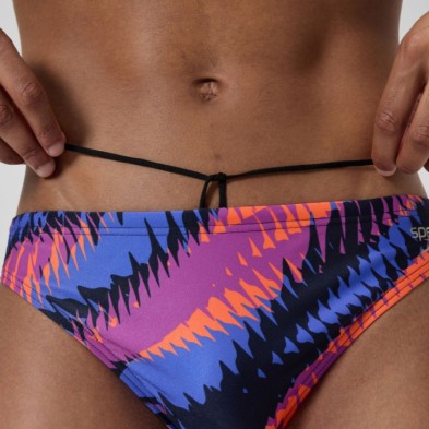 Bañador slip Speedo Allower Digital Brief 5cm hombre Blue/Pink detalle cordón ajuste