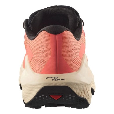 Zapatillas Salomon Ultra Glide 3 mujer Fusion Coral / Tender Peach / Black talón