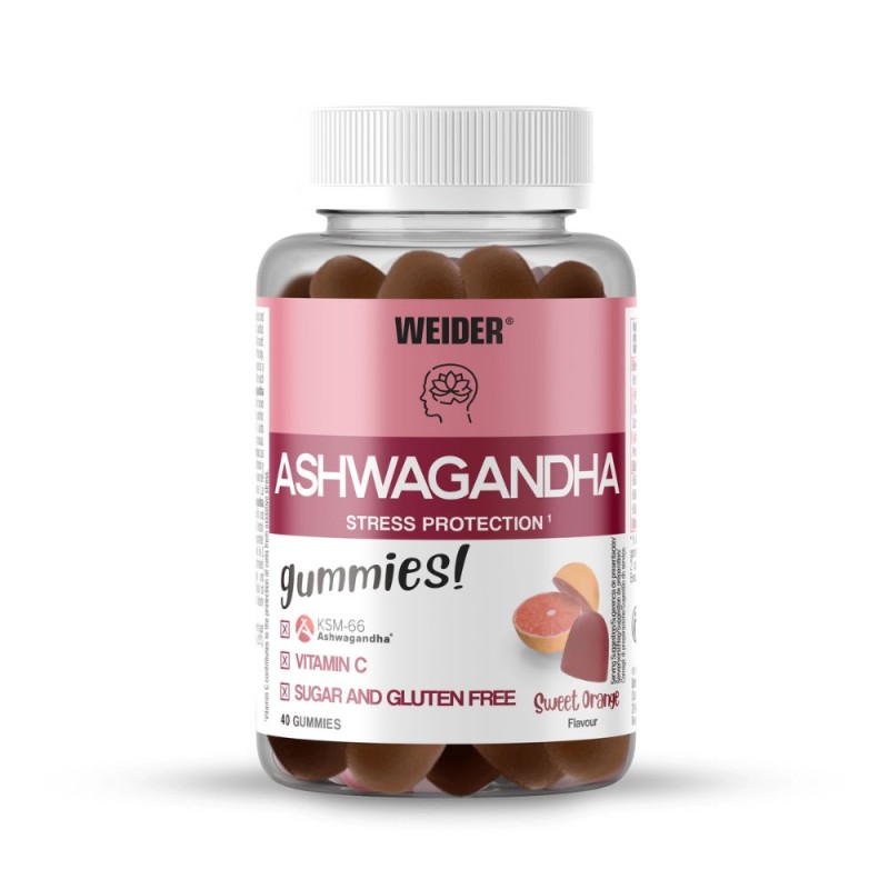 Weider Ashwagandha 40 Gummies Sweet Orange