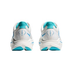 Zapatillas Hoka Clifton 10 hombre White / Skyward blue talón rediseñado