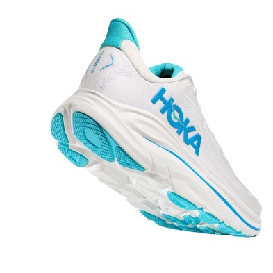 Zapatillas Hoka Clifton 10 hombre White / Skyward blue ideales para caminar o correr en asfalto