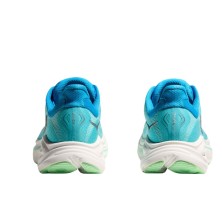 Zapatillas Hoka Clifton 10 mujer Skyward Blue/ Cielo Blue talones, talón rediseñado