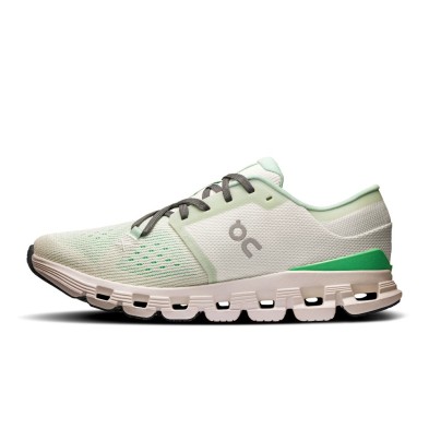Zapatillas On Running Cloud X 4 mujer Aloe/ Honeydew perfil