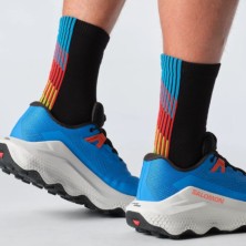 Zapatillas Salomon Ultra Glide 3 hombre French Blue/ Lunar Rock/ Cherry Tomato con calcetines pulse race flag
