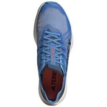 Zapatillas Adidas Terrex Agravic Speed azul cierre cordones