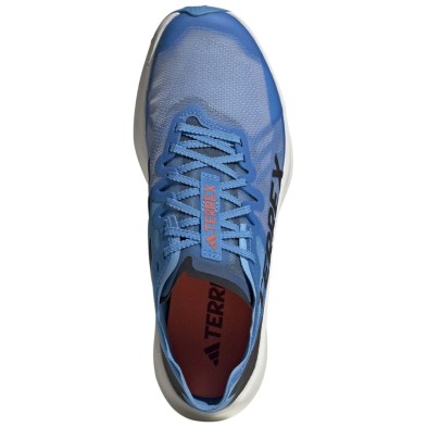 Zapatillas Adidas Terrex Agravic Speed azul cierre cordones