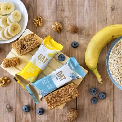 Barrita Weider Oat Bar 60g Banana / Walnuts sin aceite de palma