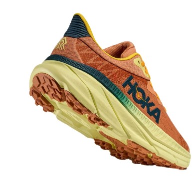 Zapatillas Hoka Challenger ATR 7 hombre Terracota amarillo naranja tacos de 4mm