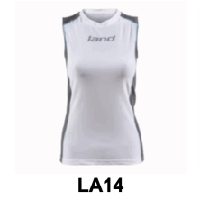 Camiseta Dust sin mangas Lady pro mujer LAND blanca/gris