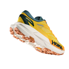 Zapatillas Hoka Mafate X Hombre amarilla naranja placa fibra de carbono