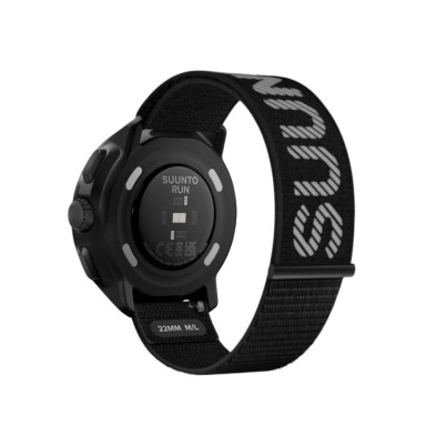 Reloj Deportivo GPS Suunto Run All Black correa téxtil con logotipo reflectante