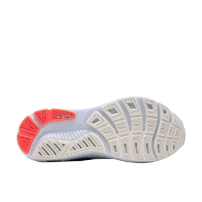 Zapatillas Ghost 17 hombre Brooks  White/ Pink Clay/ Gecko suela