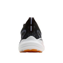 Zapatillas Glycerin GTS 22 mujer Brooks negro azul y naranja talon