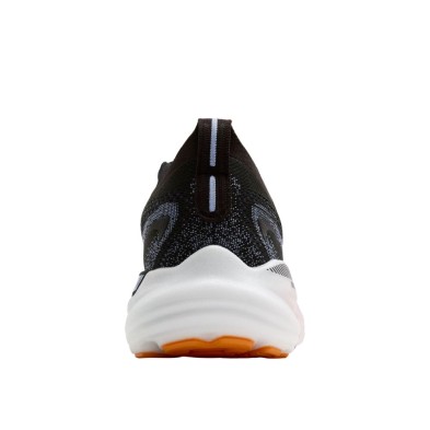 Zapatillas Glycerin GTS 22 mujer Brooks negro azul y naranja talon