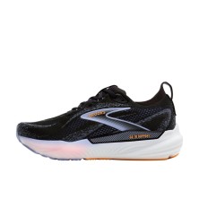 Zapatillas Glycerin GTS 22 mujer Brooks Black/ Blue Heron/ Orange perfil