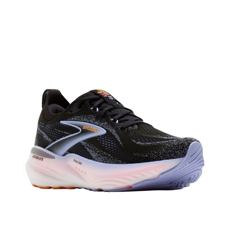 Zapatillas Glycerin GTS 22 mujer Brooks Black/ Blue Heron/ Orange