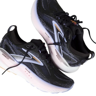 Zapatillas Glycerin GTS 22 mujer Brooks Black/ Blue Heron/ Orange lo más en amortiguación