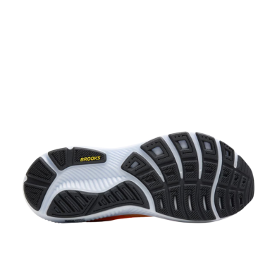 Zapatillas Ghost 17 hombre Brooks naranja suela blanco negro