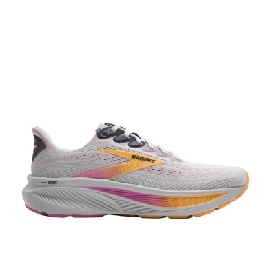 Zapatillas Ghost 17 mujer brooks blanco naranja rosa perfil