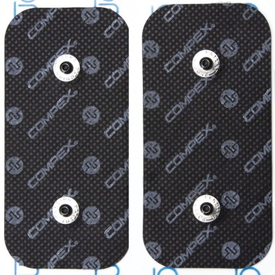 Electrodos Compex Performance grandes 2-Snap 50x100mm bolsa 2 unidades