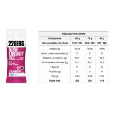 226ers High Energy Gel XS 45g Fresa salada