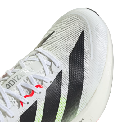 Zapatillas Adidas Adizero Boston 13 Hombre blanco negro puntera