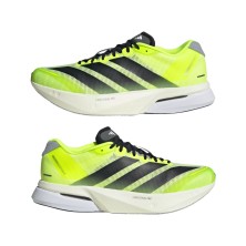 Zapatillas Adidas Adizero Boston 13 Hombre Lucid Lemon/ Core Black/ Halo Silver par