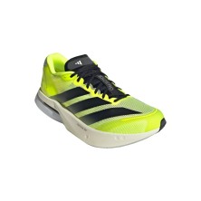Zapatillas Adidas Adizero Boston 13 Hombre Lucid Lemon/ Core Black/ Halo Silver lengueta mejorada