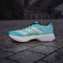 Zapatillas Adidas Adizero Boston 13 Hombre Flash Aqua / Cloud White / Lucid Lemon