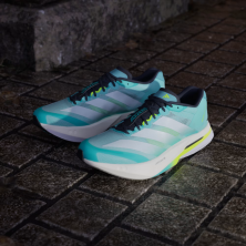 Zapatillas Adidas Adizero Boston 13 Hombre Flash Aqua / Cloud White / Lucid Lemon par