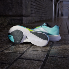 Zapatillas Adidas Adizero Boston 13 Hombre Flash Aqua / Cloud White / Lucid Lemon suela lighttraxion