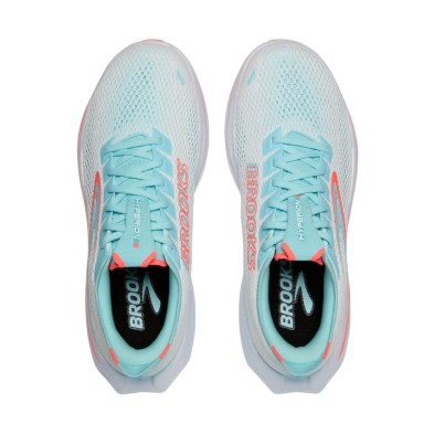 Zapatillas Brooks Hyperion 3 Mujer azul claro blanco coral par