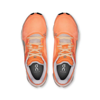 Zapatillas Cloudflow 5 Mujer Tangerine Silver on running naranja rosa par