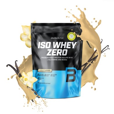 Biotech USA Iso Whey Zero Lactose Reduced proteína en polvo 500gr sabor Vainilla aislado de proteina de suero