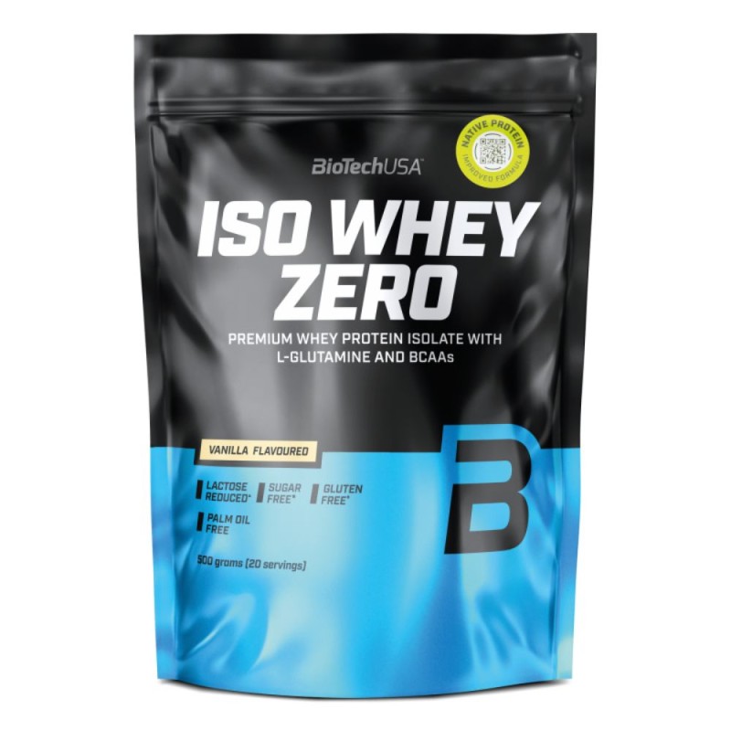Biotech USA Iso Whey Zero Lactose Reduced proteína en polvo 500gr Vainilla