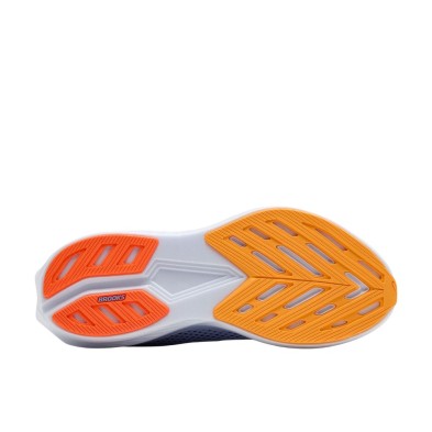 Zapatillas Brooks Hyperion 3 Mujer Blue Heron/ Orange/ White suela pisada natural