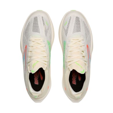 Zapatillas Brooks Hyperion Max 3 Mujer blanco coco, verde rosa y azul par