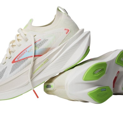 Zapatillas Brooks Hyperion Max 3 Mujer Coconut/ Green Gecko/ Pink Clay
