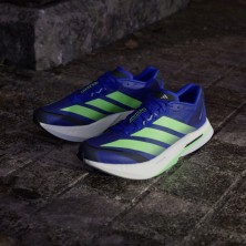 Zapatillas Adidas Adizero Boston 13 Hombre Lucid Blue/ Lime Burst/ Core Black par