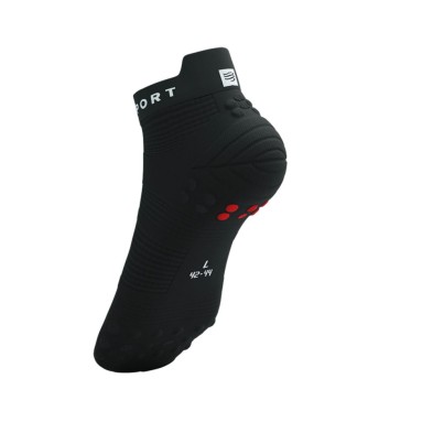 Calcetines Compressport Pro Racing V4.0 Run Low Black/White