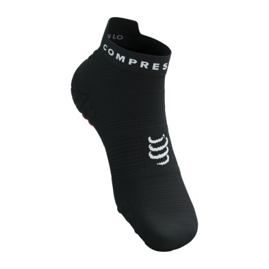 Calcetines Compressport Pro Racing V4.0 Run Low Black/White