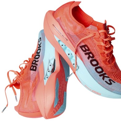 Zapatillas Brooks Hyperion Elite 5 Unisex Pink Clay/ Atomizer Blue amortiguación ligera