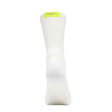 Calcetines Hoka Clifton media caña Crw Run Sock unisex Blanco