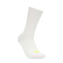 Calcetines Hoka Clifton media caña Crw Run Sock unisex White a juego con las Clifton
