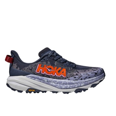 Zapatillas Hoka Speedgoat 6 Mujer azul oscuro logo naranja