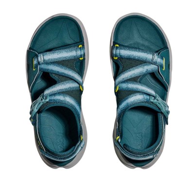 Sandalias Hoka Infini Hike TC Hombre Blue Twilight/ Pea Green con tiras de secado rápido
